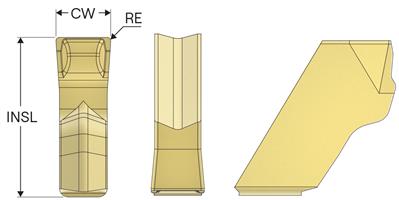 Leszúró-beszúró lapka  bevonatos Seco